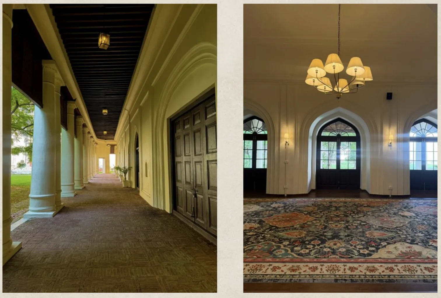 The interiors of Jalau Khana at Qila Mubarak